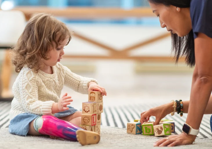 School-based Occupational Therapist with student.